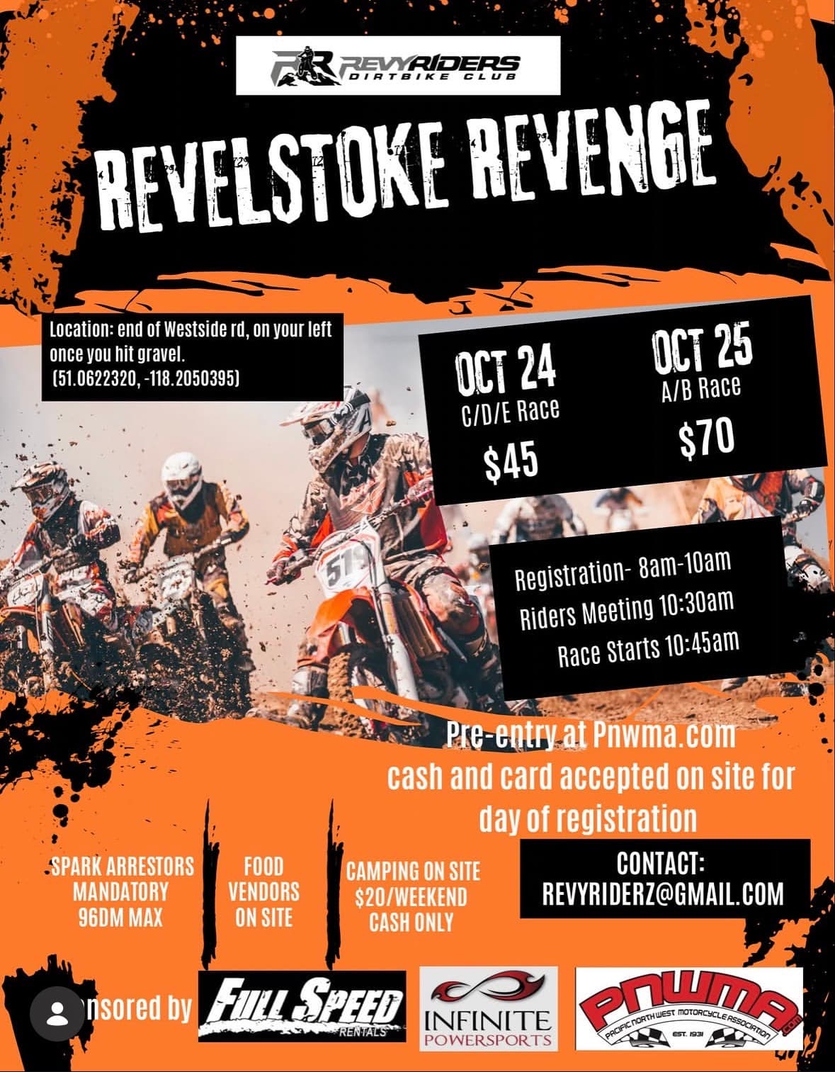 Revelstoke Revenge dirtbike race - 24-10-26