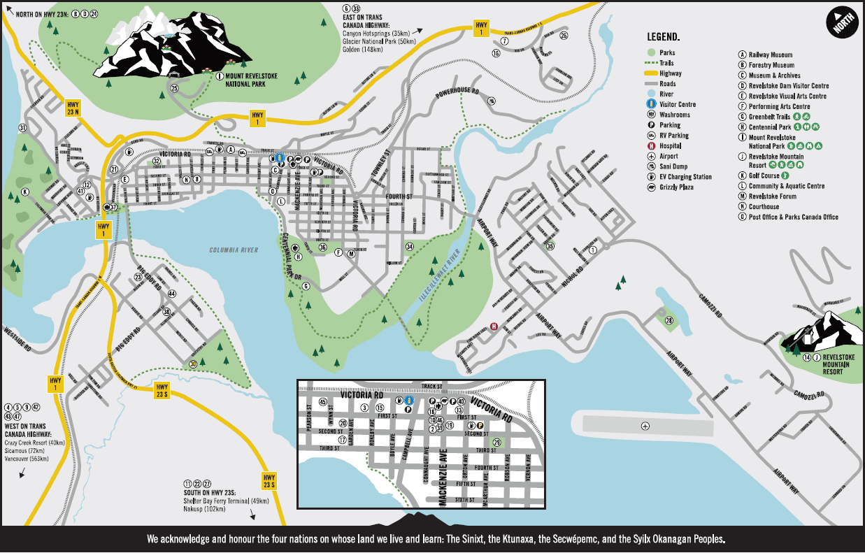 map of town of revelstoke