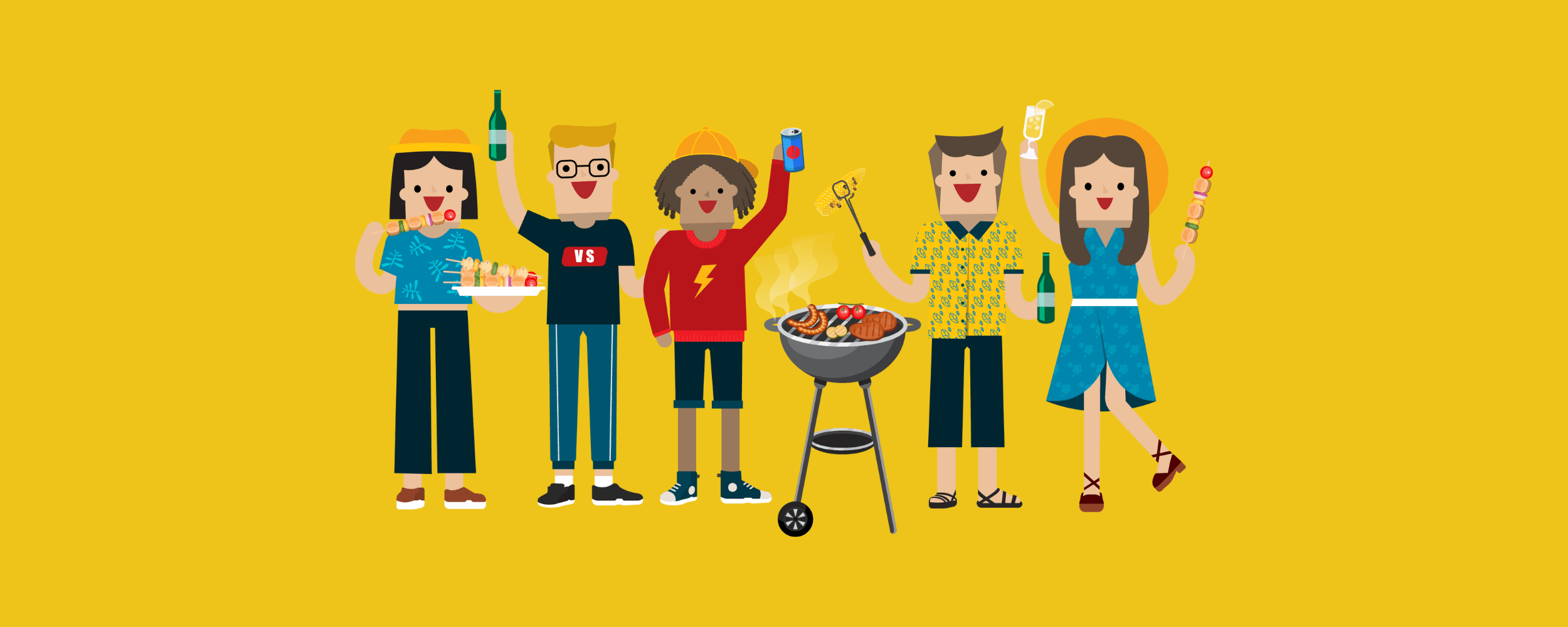graphic of community bbq