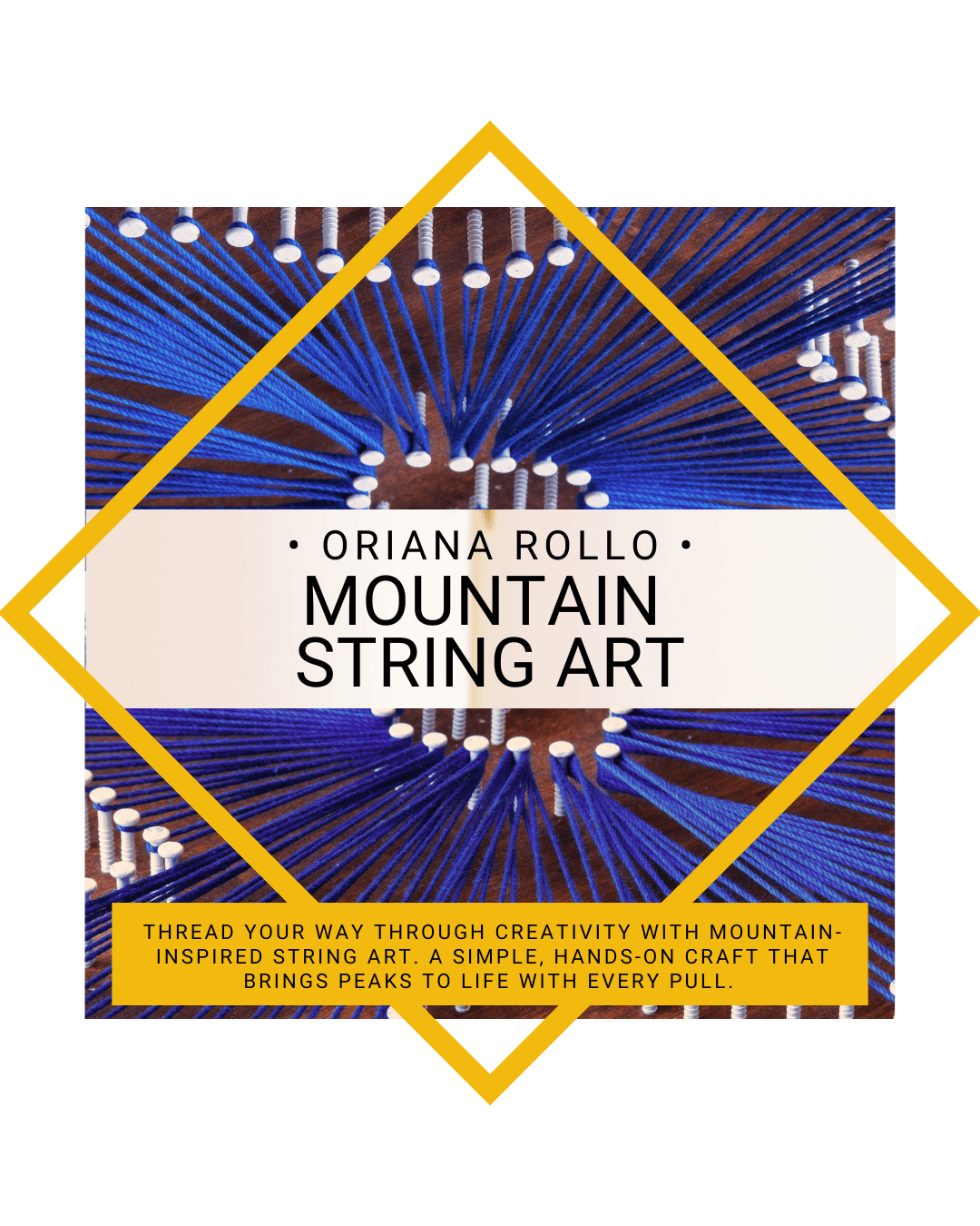 Mountain String Art Workshop | Ages 8 - 14