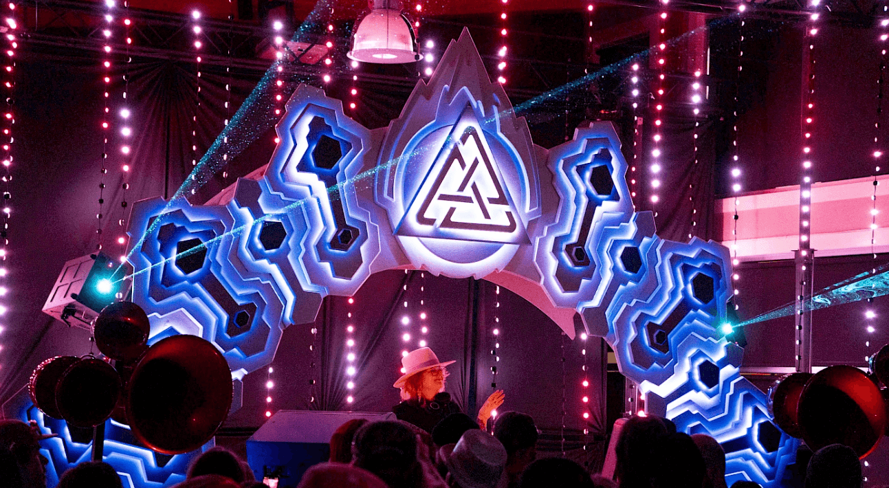 stage design for electronic music stage