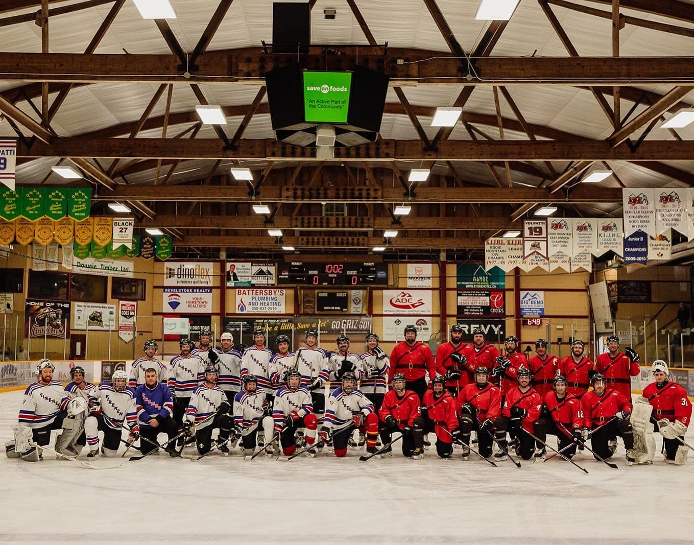 fire fighters vs rcmp officers hockey