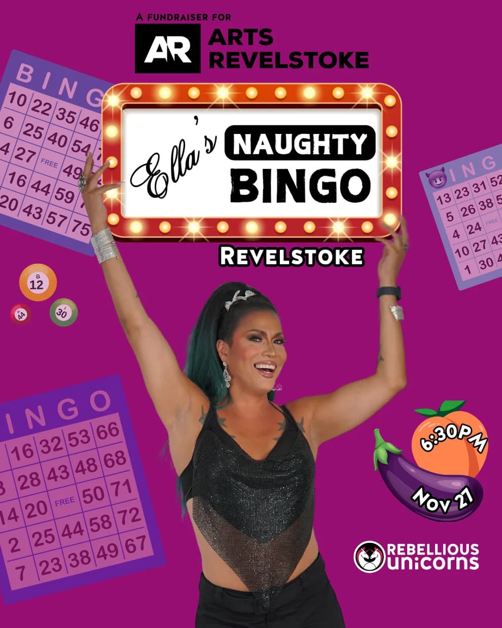 Naughty Drag Bingo at The Legion (Arts Revelstoke Fundraiser) - 27-11-26