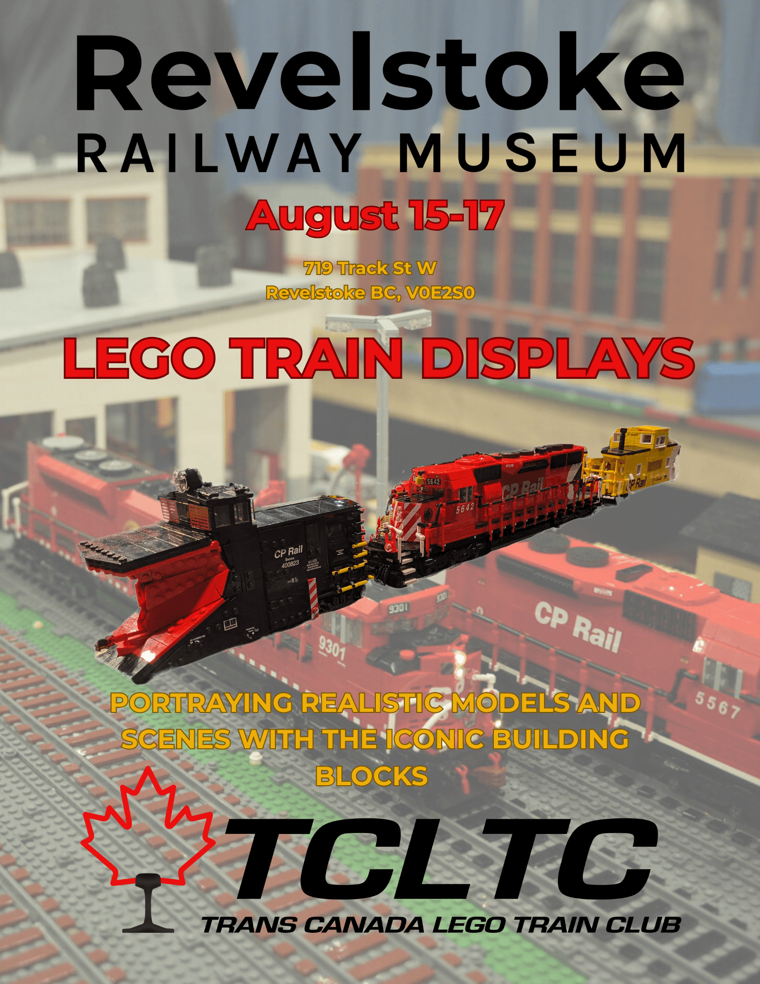 Trans Canada Lego Model Club at Revelstoke Railway Museum