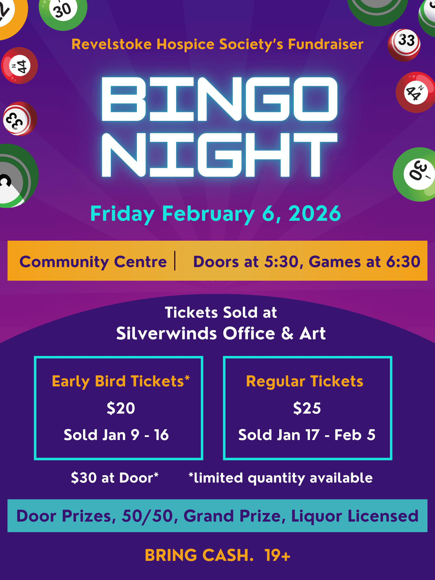 Hospice Society's Annual Bingo