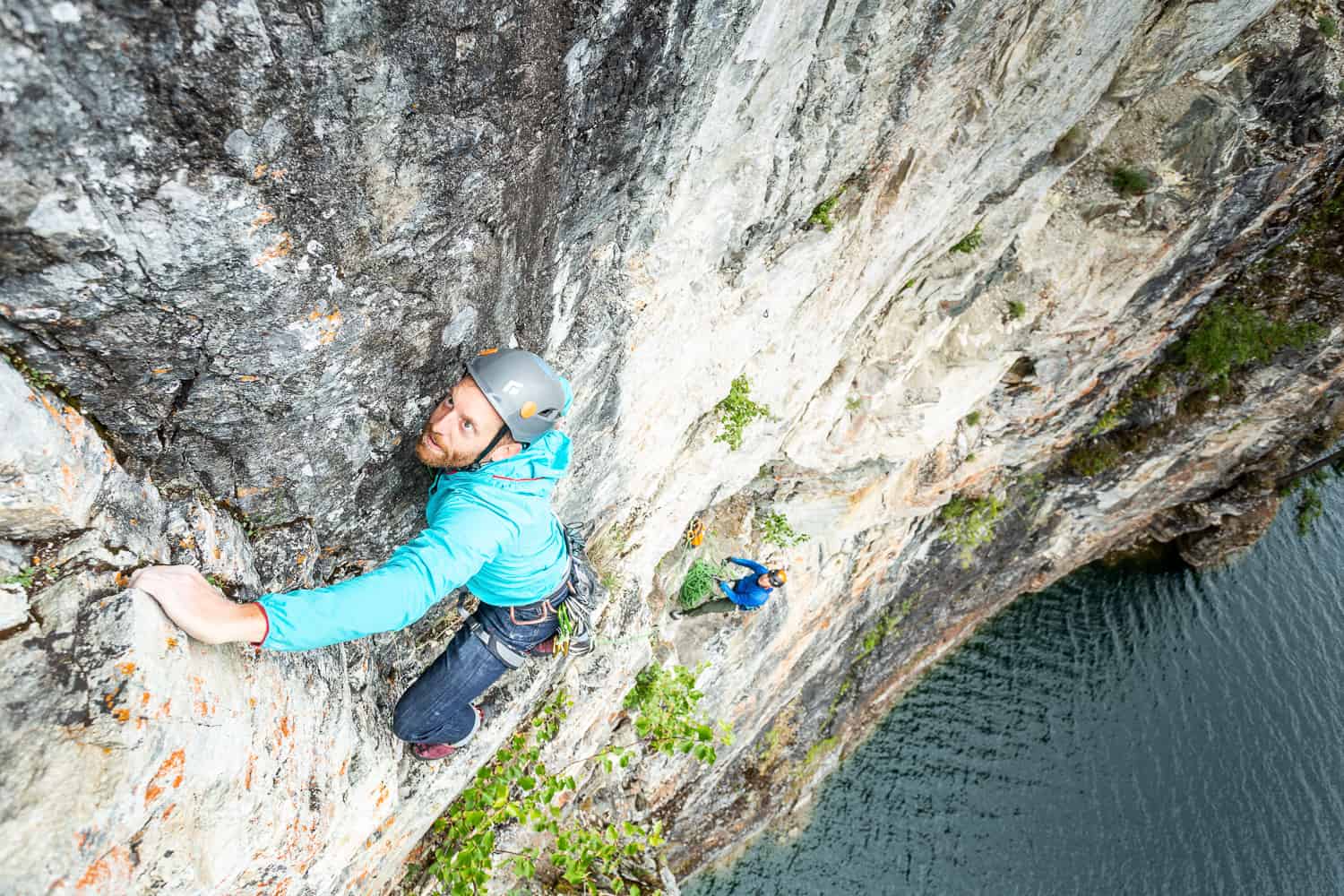 Climbing at Waterworld Revelstoke