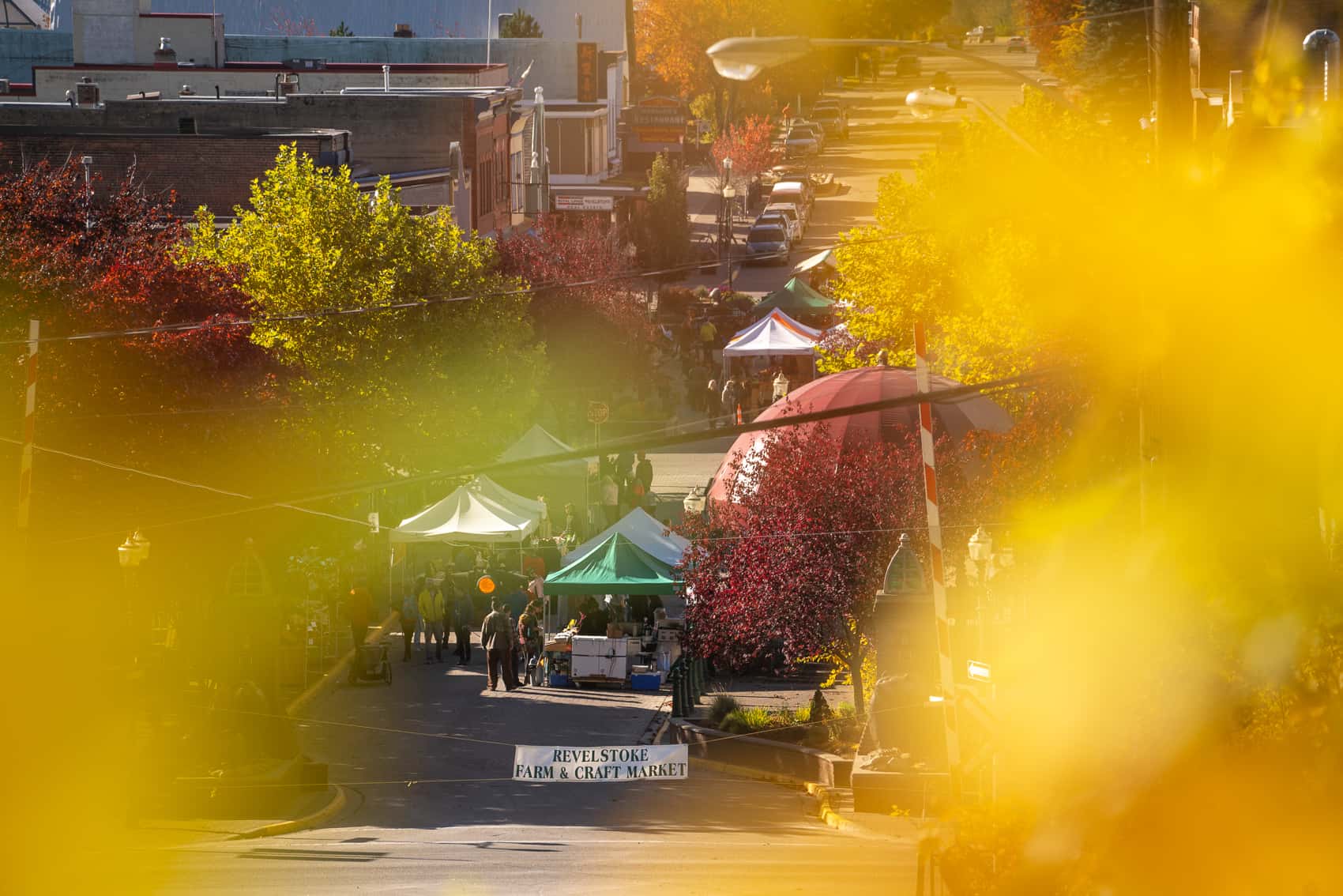 Revelstoke Farmers Market in Fall