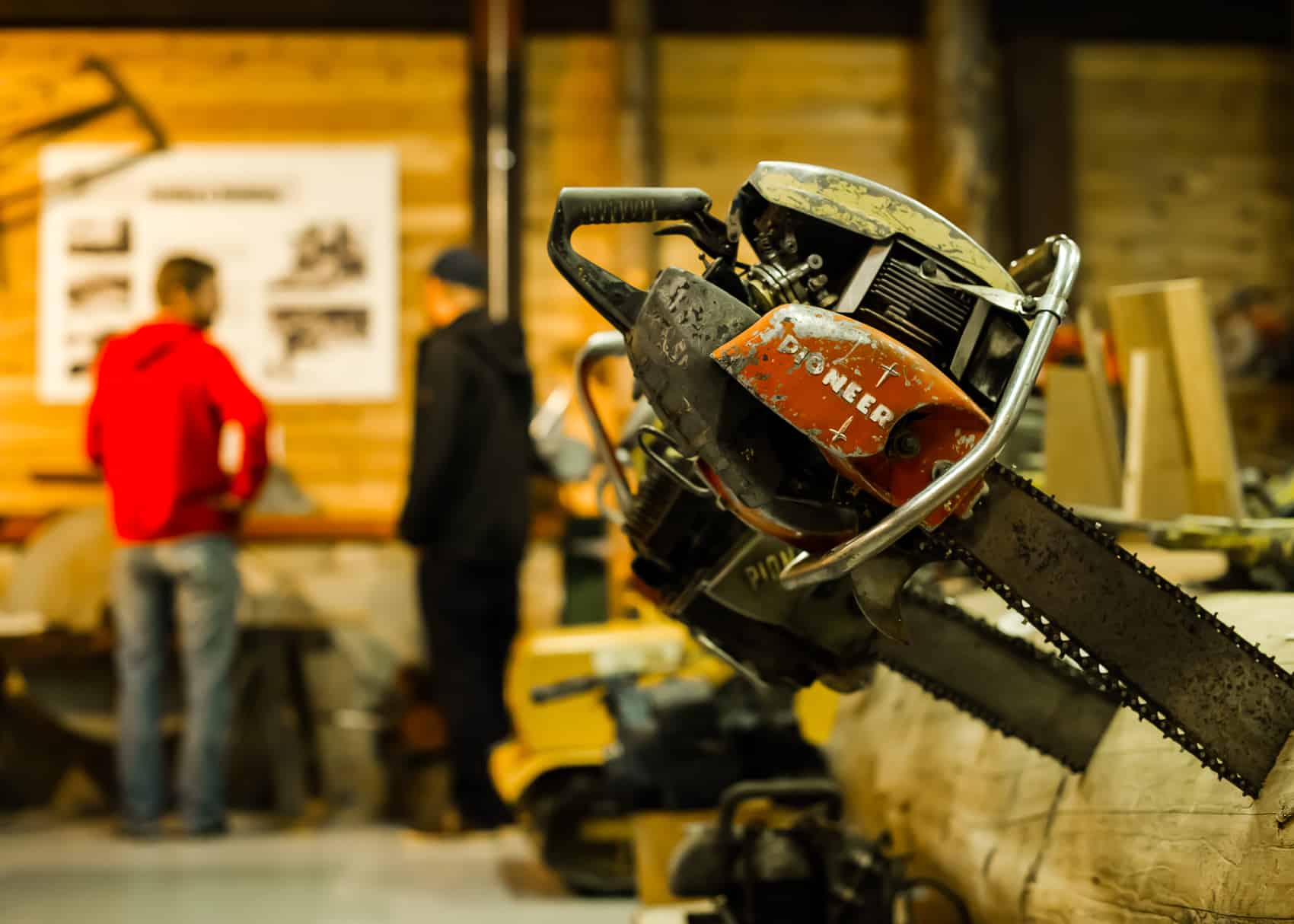 Chainsaws at Revelstoke Forestry Museum