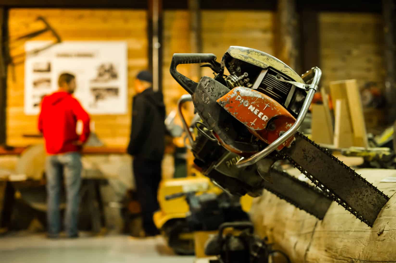 Revelstoke Forestry Museum chainsaws