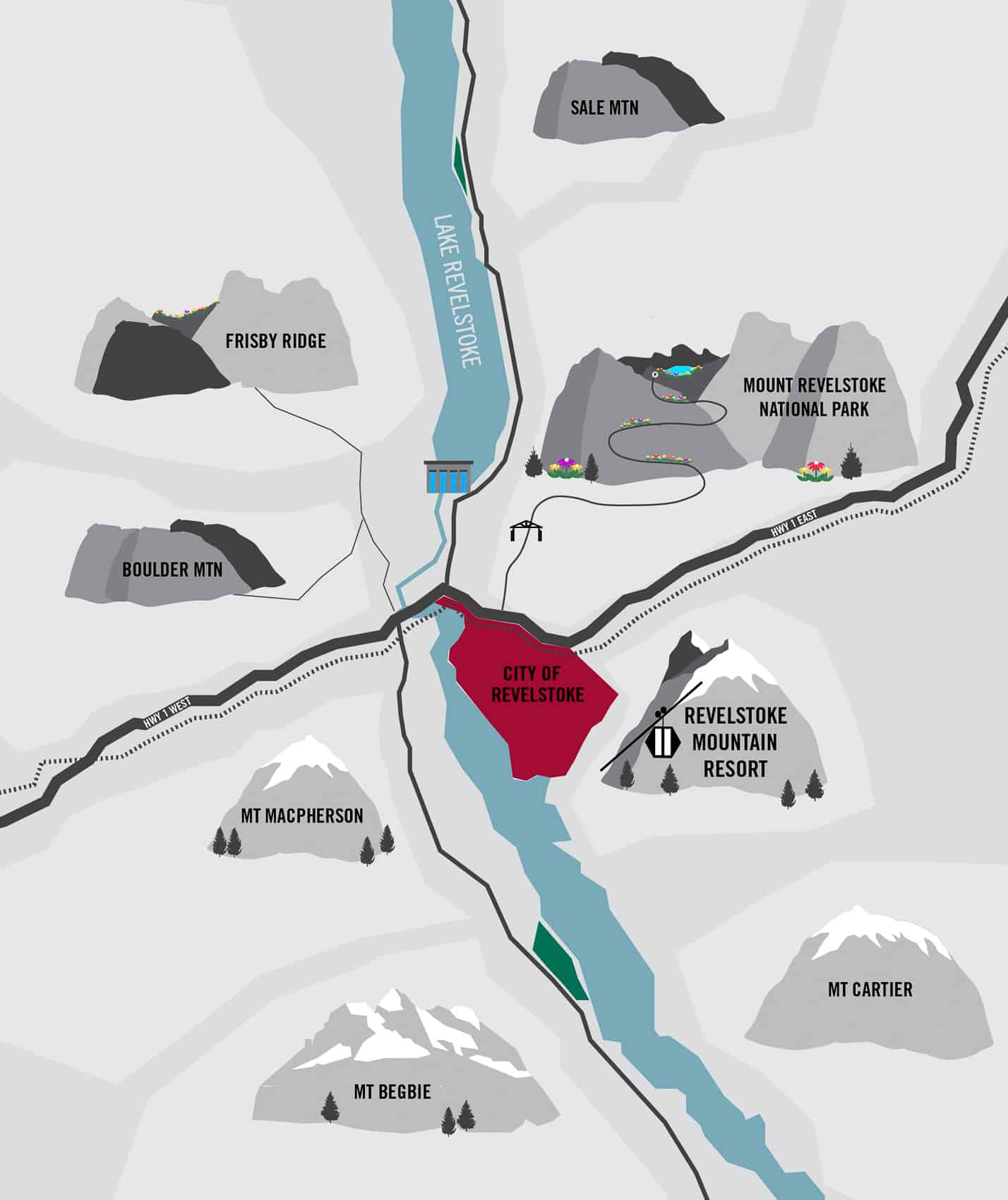 Revelstoke Regional Map
