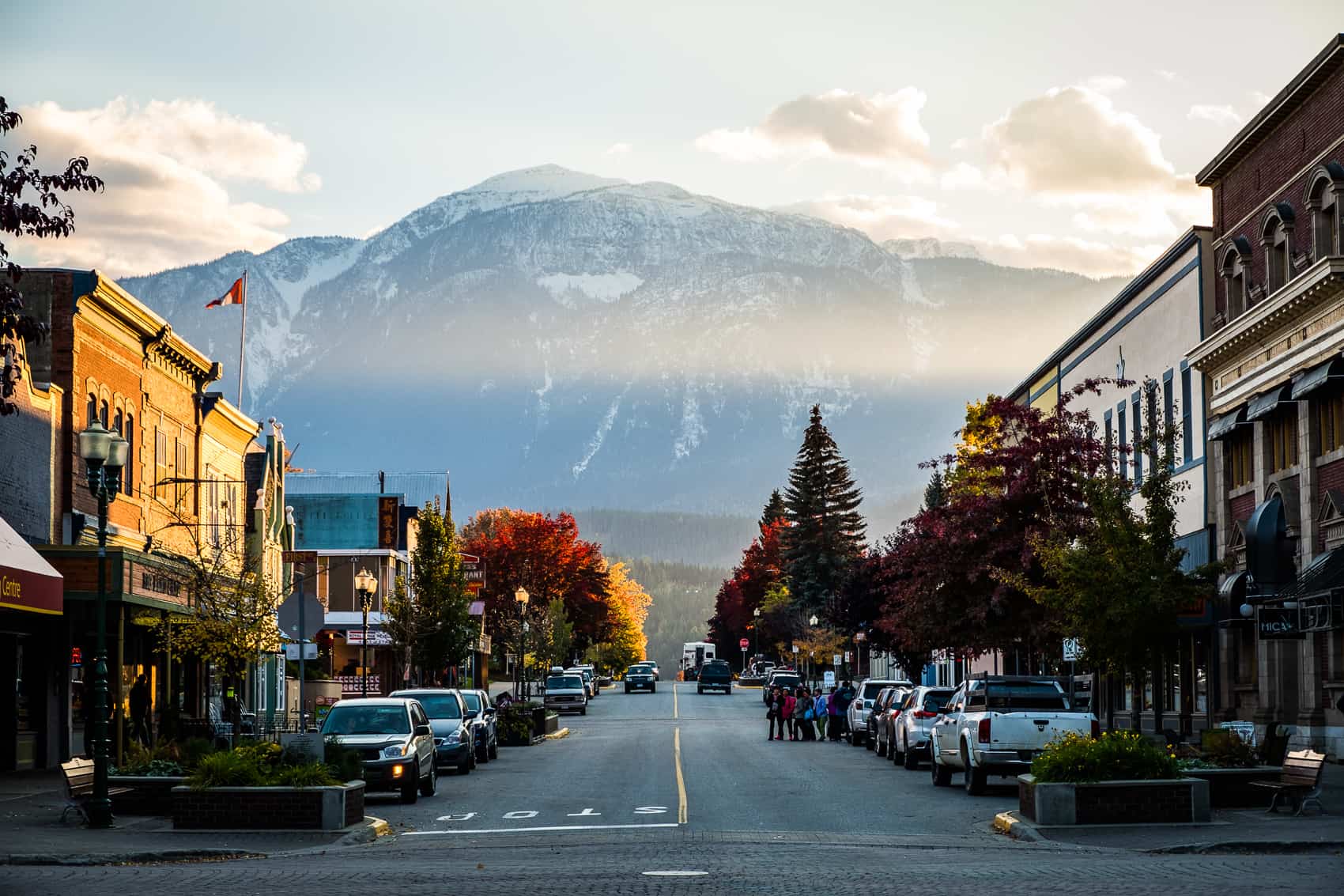 Season and Climate Downtown Revelstoke in Fall