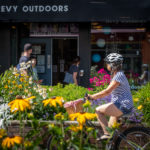 bike downtown Revelstoke