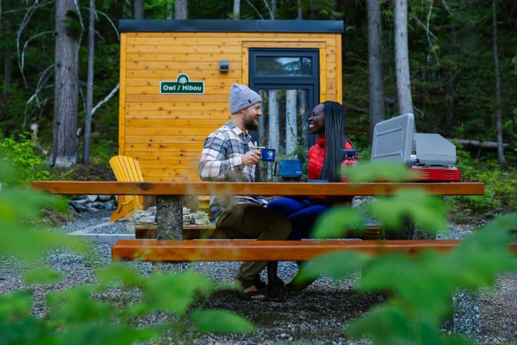 MicroCube, Snowforest Campground. Photo | Zoya Lynch & Parks Canada