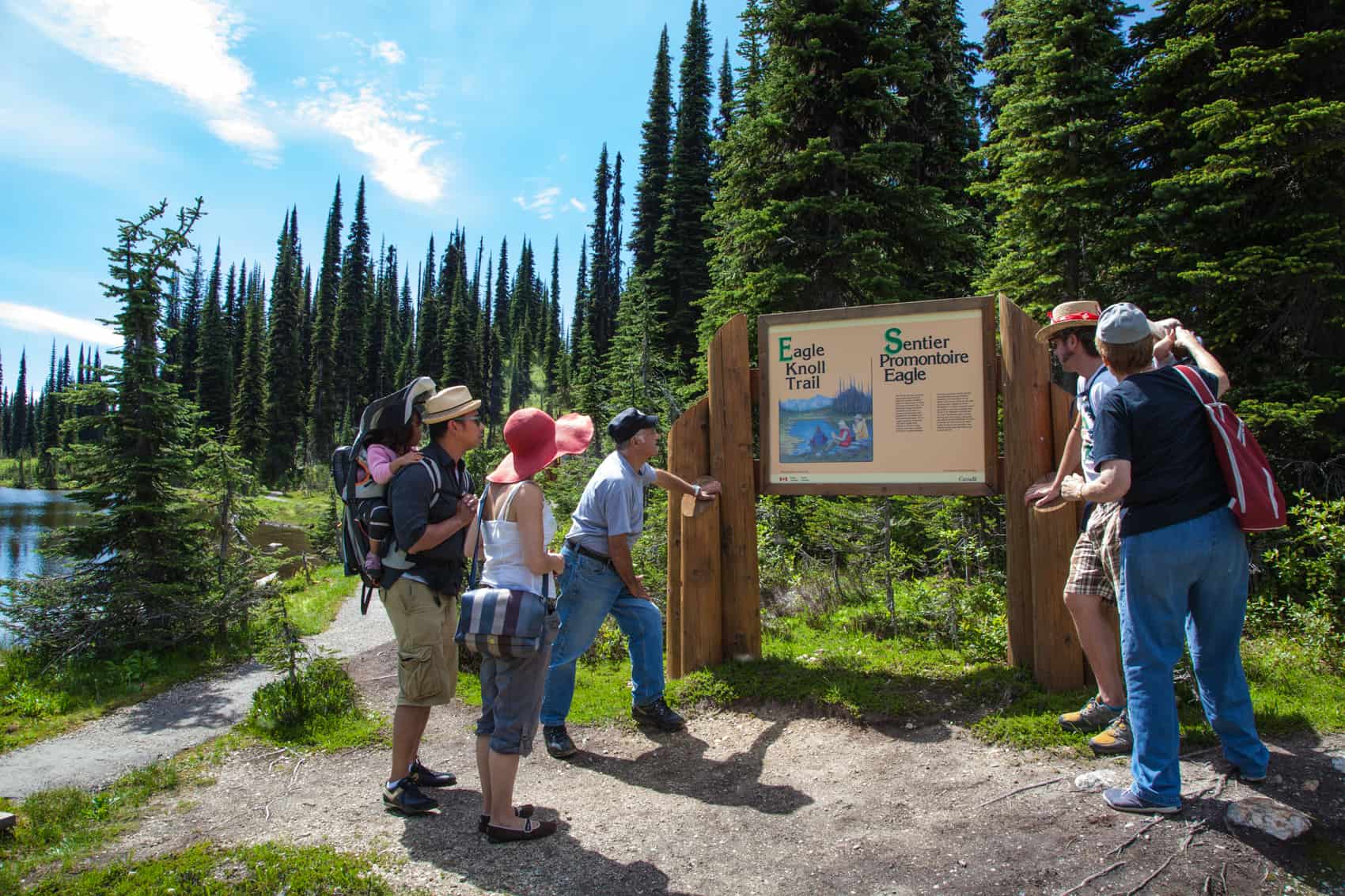 Group of Hikers Mount Revelstoke MP