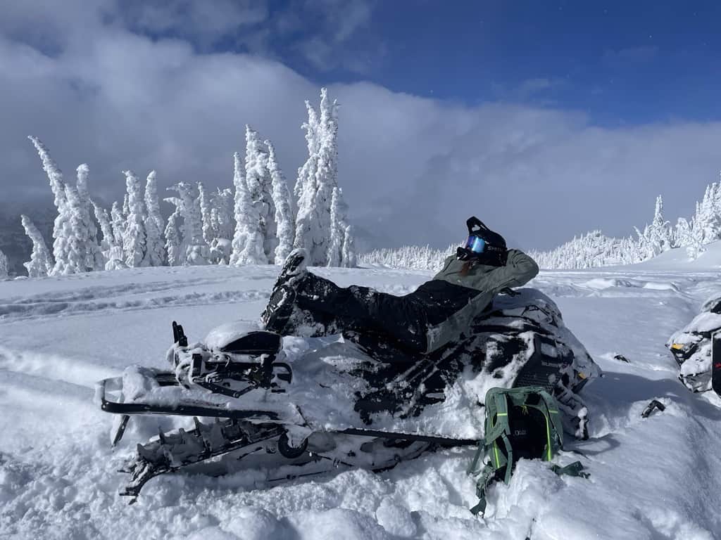 Meghan Tabor - snowmobile