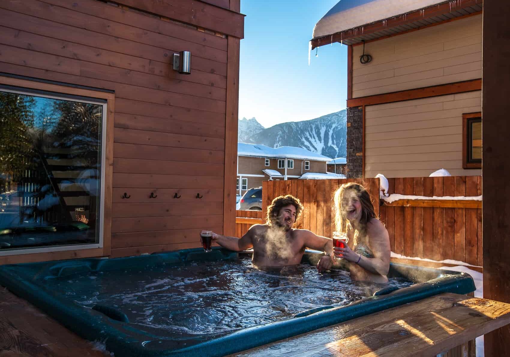 Revelstoke vacation rental hot tub